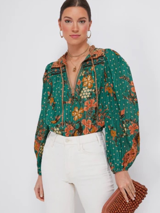 Ulla Johnson Tops - ULLA JOHNSON Hummingbird Rana Blouse SZ US 2